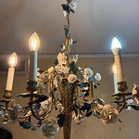 lampadario metallo vintage