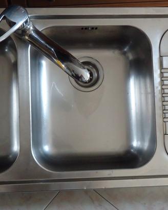 Lavello doppia vasca Franke in acciaio inox tratt.
