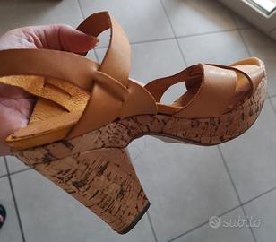 Eva Kent Sandali Zeppa-Tacco Sughero, Tg40