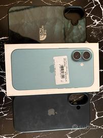 iphone 16, 128gb , verde acqua
