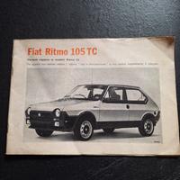 Libricino Fiat Ritmo 105 Tc