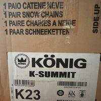 Catene Auto KONIG K-SUMMIT K23 Thule NEW Mai Usate