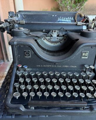 Macchina da scrivere d’epoca Olivetti M40 1938
