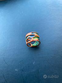 Anello in rame e smalto