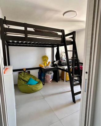 Letto soppalco IKEA + Materasso + Scrivania - €300