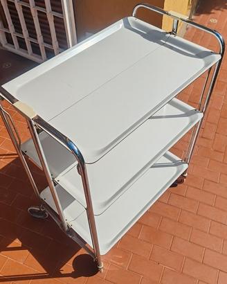 Carrello Design vintage pieghevole 3 ripiani
