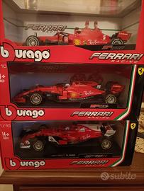 Set di tre modellini 1:18 Ferrari Bburago