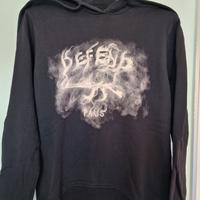 Felpa Defend Paris nera con cappuccio