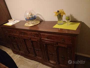 credenza / madia in legno massello stile classico