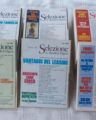 Selezione Reader's Digest Annate 1985, 1986, 1987