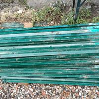30 pali recinzione verdi in metallo 150 cm 