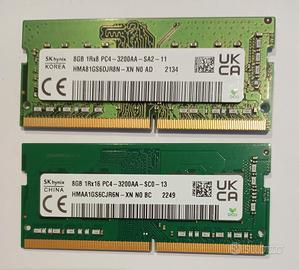 Ram Hynix Pc4 3200 DDR4  8 GB x 2