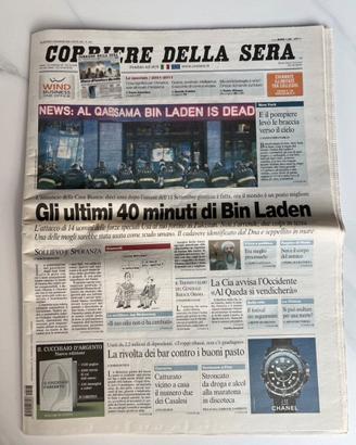 “MORTE BIN LADEN” - CORRIERE DELLA SERA