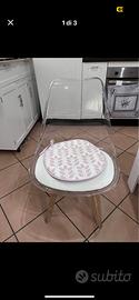 Sedie in plexiglass con seduta ergonomica