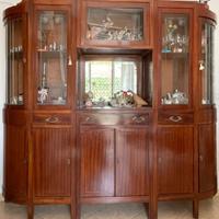 Mobile vetrina in legno di ciliegio stile classico