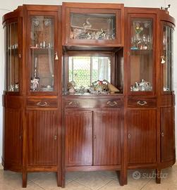 Mobile vetrina in legno di ciliegio stile classico