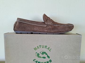 Mocassini uomo pelle beige N.42