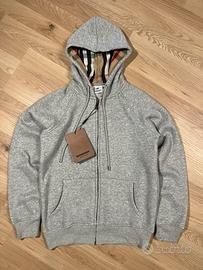 Felpa Grigia uomo Burberry