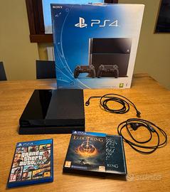 Sony Ps 4 500GB + GTA + ELDEN RING
