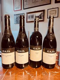 Vini di pregio casa vinicola Gaja, anno 1998.