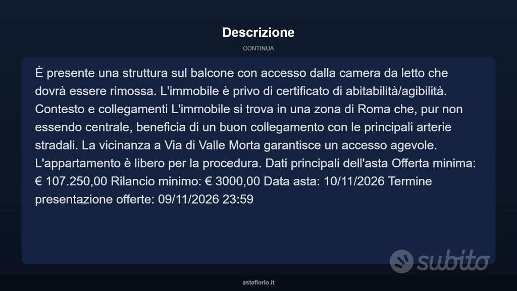 Appartamento – Roma, Borghesiana - Vista 4