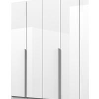 Armadio 4 ante bianco lucido