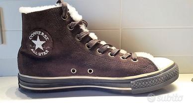 Converse ALL STAR colore marrone n.42 con pelo