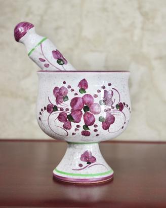 Mortaio fatto a mano in Ceramica di Caltagirone