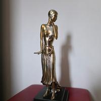 Etruria • Statua donna in argento 925 – Scultura