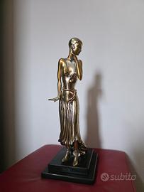 Etruria • Statua donna in argento 925 – Scultura