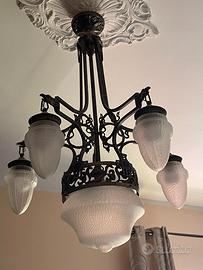 Lampadario in ottone