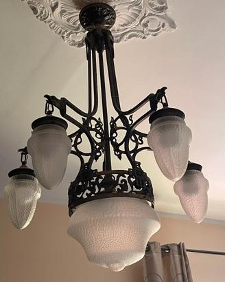 Lampadario in ottone