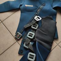 Tuta SUB MARES da 6 mm intera con cintura piombi 