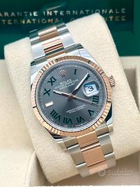Rolex Datejust 36 Everose 126231 Wimbledon Full