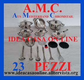 BATTERIA DI PENTOLE A.M.C. 23 PEZZI PRESTIGE