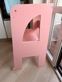 Torre montessori rocket baby rosa