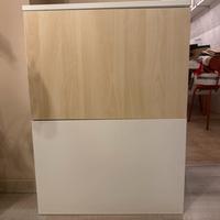 Mobiletto Ikea bianco e legno