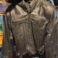 Giacca moto pelle bovina nero taglia M