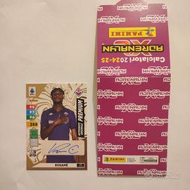 CARD RARA KOUAME' CON AUTOGRAFO ORIGINALE PANINI