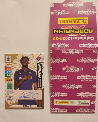 CARD RARA KOUAME' CON AUTOGRAFO ORIGINALE PANINI