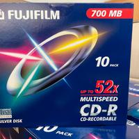 CD-R 700 MB 52x - Nr 10 confez da 10 pz