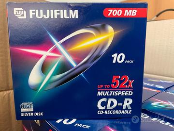CD-R 700 MB 52x - Nr 10 confez da 10 pz