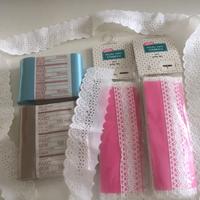 Set matassine pizzo , matassine raso