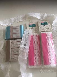 Set matassine pizzo , matassine raso