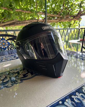 Casco simpson modulare nero opaco