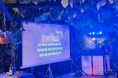 Maxischermo portatile scorrevole 120 POLLICI