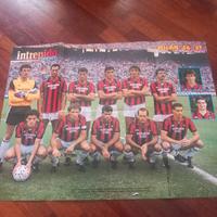 Poster Milan calcio 1986/1987 serie a 