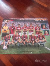 Poster Milan calcio 1986/1987 serie a 