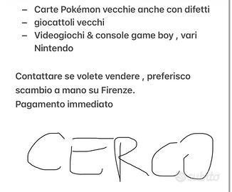 Carte pokemon vecchie , giocattoli e console
