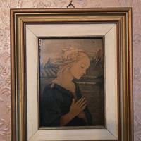 Quadro stile Monna Lisa – Ritratto donna vintage –